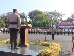 Polres Pasuruan Gelar Sertijab dan Kenaikan Pangkat 60 Anggota
