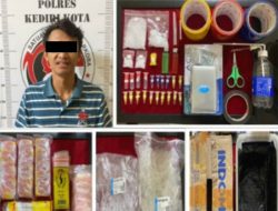Polres Kediri Kota Amankan Seorang Pemuda Tersangka Pengedar Narkoba