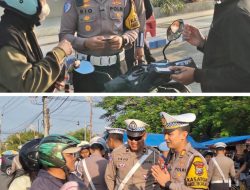 Ops Patuh Semeru 2025, Satlantas Polres Blitar Sampaikan Pesan Humanis kepada Pelanggar Lalu Lintas