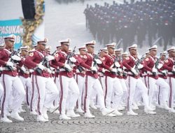 Panglima TNI Hadiri Peringatan Hari Bhayangkara ke-79 di Silang Monas