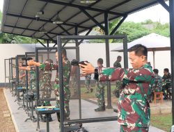 Tingkatkan Kemampuan Prajurit, Lanud Sultan Hasanuddin Gelar Latihan Menembak Pistol