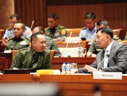 Panglima TNI dan Menhan RI Hadiri Raker Bersama Komisi I DPR RI