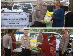 Polres Lampung Selatan Gelar Gerakan Pangan Murah, Ribuan Warga Dapatkan Beras SPHP Harga Terjangkau