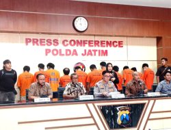 Polda Jatim Ungkap kasus kejahatan selama 1 bulan dengan 12 Orang Tersangka