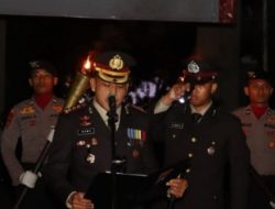 Kapolresta Banyuwangi Pimpin Apel Kehormatan dan Renungan Suci di TMP Wisma Raga Satria Peringati HUT ke-80 RI