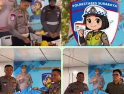 AKP Tri Arda Meidiansyah Awali Potong Tumpeng Giat Launching SIManis Layanan Malam Hari di Taman Bungkul