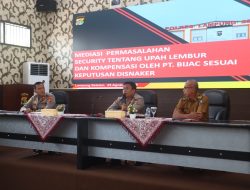 Polres Lampung Selatan Fasilitasi Mediasi Sengketa Tenaga Kerja PT BIJAC dan Security.