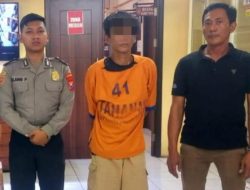 Polsek Pabean Cantikan Tangkap Maling Motor saat Dimasa Warga Kebalen Wetan Surabaya