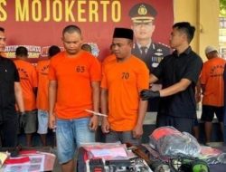 Polres Mojokerto Ringkus Jambret Kalung dan Pembobol Rumah Kosong, Salah Satunya Pernah Salah Sasaran Jambret Kalung Imitasi