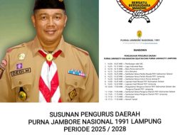 “Pengukuhan Pengurus Organisasi purna jambore nasional 1991 (pjn91) propinsi lampung Periode 2025 – 2028”