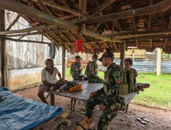 Masih dalam Suasana Kemerdekaan, Satgas Yonif 312/KH Pos Tomerau Pererat Kebersamaan dengan Warga