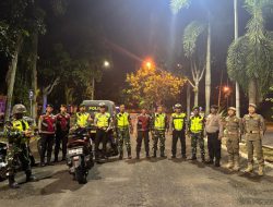 Polres Lampung Selatan dan Kodim 0421/LS Gelar Patroli Gabungan Malam Hari.