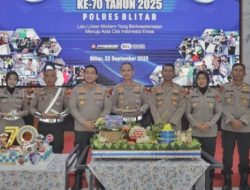 Satlantas Polres Blitar Gelar Syukuran Peringatan HUT Lantas ke-70