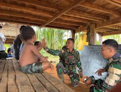 TNI Dorong Akses Pendidikan Dasar di Papua, Gelar Pengajaran Calistung di Wametkapa