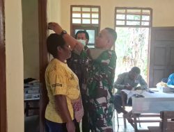 Optimalisasi Pelayanan Kesehatan, TNI Bersama Puskesmas Kombut Lakukan Pusling di Amuan