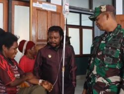 TNI Bersama Pejabat Pemda Laksanakan Anjangsana di RSUD Mulia