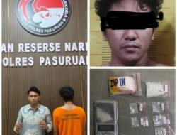 Polres Pasuruan Tangkap Pengedar Sabu di Gempol, Amankan 8 Poket Siap Edar