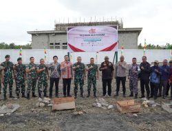 Dandim 1710/Mimika Dampingi Kasdam XVII/Cenderawasih Hadiri Groundbreaking Pembangunan Koperasi Desa dan Kampung Merah Putih