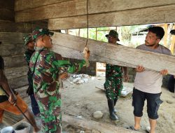 Satgas TMMD Ke-126 Kodim 1505/Tidore Hadirkan Kebahagiaan Lewat Pembangunan RTLH