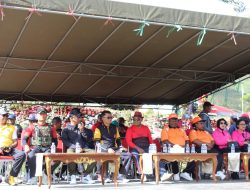 Meriahkan HUT Kabupaten Puncak Jaya Yang ke-29, Kodim 1714/Puncak Jaya Ikuti Kegiatan Jalan Santai Bersama