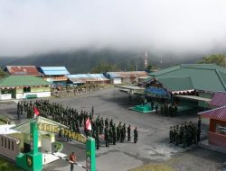 Kodim 1714/Puncak Jaya dan Satgas Penugasan Gelar Upacara HUT Ke-80 TNI Prima TNI Rakyat Indonesia Maju