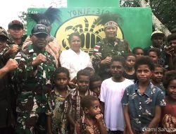 Dari Perbatasan, Satgas Yonif 312/KH Bawa Air Kehidupan
