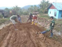 Satgas TMMD ke-126 Mulai Bekerja di Kampung Babak, TNI dan Warga Tambrauw Bergotong Royong Bangun Jalan