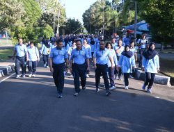 Danlanud Sultan Hasanuddin Hadiri Olahraga Bersama Dalam Rangka HUT Ke-69 PIA Ardhya Garini
