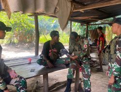 Menebar Kepedulian dari Perbatasan Papua, TNI Ajak Warga Hidup Sehat
