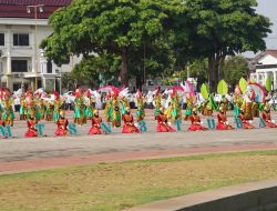 Gerak dan Tari MTSN 3 Tuban Warnai Upacara Hari Santri Nasional 2025 di Alun-alun Tuban