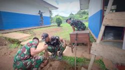 Dari Batas Negeri untuk Generasi: Satgas Yonif 312/KH Perbaiki Sekolah Papua