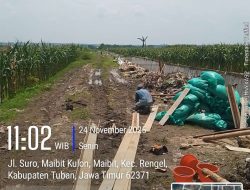 Proyek Saluran Irigasi di Wilayah Rengel Rp. 947 yang Dikerjakan Cv. Sahabat Diduga Salai Aturan, Publik Desak APH Turun Tangan