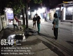Warga Gagalkan Komplotan Pencuri Kabel Viber Wifi di Jalan Kedinding lor Surabaya