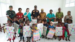 Dandim 1710/Mimika Dampingi Bupati dan Wakil Bupati Mimika Saat Melaksanakan Kunjungan Kerja di Distrik Mimika Barat Jauh