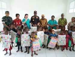 Dandim 1710/Mimika Dampingi Bupati dan Wakil Bupati Mimika Saat Melaksanakan Kunjungan Kerja di Distrik Mimika Barat Jauh