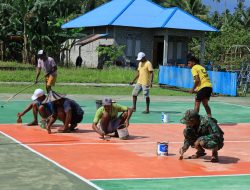 Lapangan Bola Voli TMMD Kodim 1505/Tidore Rampung, Warga Siap Manfaatkan untuk Kegiatan Olahraga