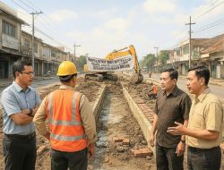 Ramai Jadi Sorotan Publik Drainase Bojonegoro, Kontraktor Dikejar Hujan, Sistem Dibiarkan Rusak
