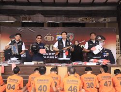 Polres Kediri Kota Ungkap 8 Kasus Selama Operasi Sikat Semeru 2025