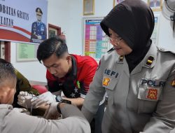 Polres Lampung Selatan Gelar Bakti Sosial, Sunatan Massal, dan Pemeriksaan Kesehatan Lansia di Desa Ruguk