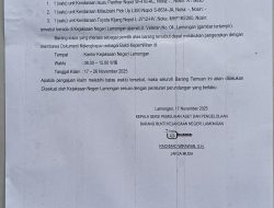 Kejaksaan Negeri Lamongan Umumkan Penemuan Tiga Unit Kendaraan Sitaan Sudah Berkekuatan Hukum Tetap