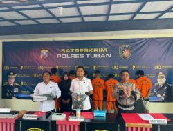 7 Pelaku Pencurian Kabel Telekomunikasi Milik PT.Kairos Inti Daya di Amankan Satreskrim Polres Tuban