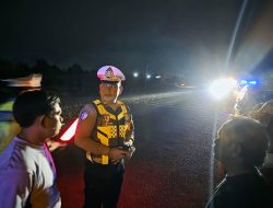 Polres Lampung Selatan Bubarkan Balap Liar di Jalur 2 Sabah Balau, Kasat Lantas: “Hentikan, Risikonya Sangat Besar”