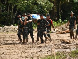 Satgas Gulben Kodam I/BB Berhasil Temukan dan Evakuasi Jenazah Korban Banjir di Tapanuli Selatan