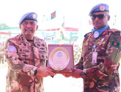 DFC MINUSCA Pimpin Upacara Medal Parade BANBAT-11 Dan BANMED-2/3