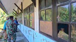 Kodim 1714/Puncak Jaya, Babinsa Bantu Pendataan Sekolah Rusak di Kabupaten Puncak Jaya