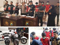 Polrestabes Surabaya Berhasil Ungkap Kasus Pencurian Dengan Kekerasan dan Pengeroyokan yang Viral di Medsos