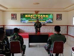 Jelang Peringatan Hari Juang Ke-80 TNI AD Tahun 2025, Prajurit Kodim 1710/Mimika Gelar Doa Bersama