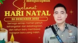Kapolsek Tanjung Bintang Sampaikan Ucapan Selamat Natal, Tekankan Komitmen Jaga Kedamaian