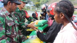 Gerakan Pangan Murah Kodim 1714/Puncak Jaya, Wujud Kepedulian Untuk Stabilitas Harga Beras