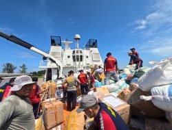 Bakamla RI Tiba di Aceh, Salurkan 92,2 Ton Bantuan